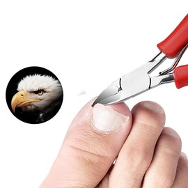 Generic Pointed Tip Nail Clippers Best Nail Clippers for Thick or Ingrown Nails - Large Handles for Easy Grip + Sharp Stainless Steel - Best Nail Clippers and Pedicure Tools for People, Champagne Red