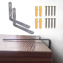 Furniture Anchors, TUPSKY Cabinet Straps Anti Tip Furniture Kits Falling Furniture Steel Prevention Device (2 Pack)