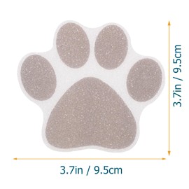 Alipis 10pcs Footprint Anti-Slip Stickers Dog paw Stickers Dog Footprint Stickers tubs treads Bathtub Non Slip Stickers Showers treads Flower Bathtub Stickers Non-Slip peva