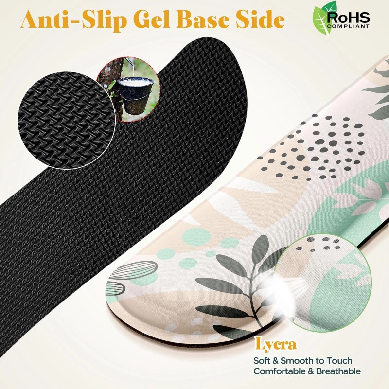 Gimars Memory Foam Wrist Rest Set Ergonomic Support For Keyboard