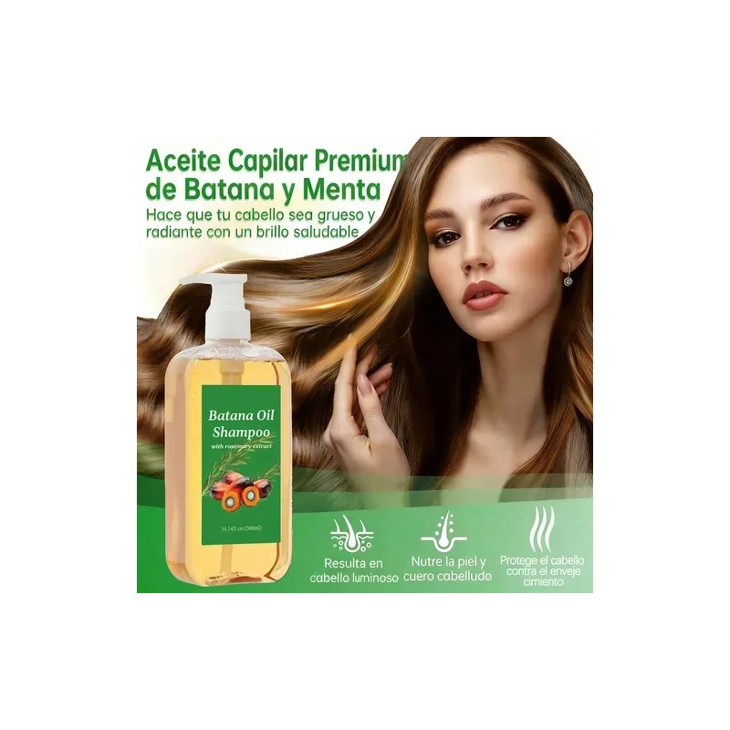 Shampoo Batana Oil Y Romero 300ml | Crecimiento Y Anticaída