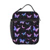 PrelerDIY Whimsical Pastel Butterflies Black Lunch Box - Insulated Lunch