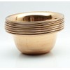 Kitchen Traditional Indian Copper Antique Serving Bowl Set of 7