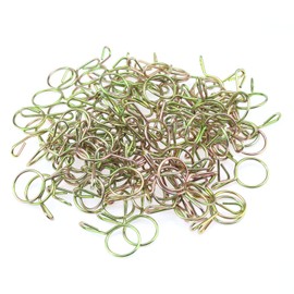HELIFOUNER 100 Pieces 13mm Fuel Line Hose Water Pipe Air Tubing Spring Clips Clamps for Motorcycle Scooter