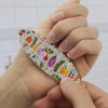 Veggin Veggies Vegetables Pattern Double-Sided Oval Nail File Emery Board