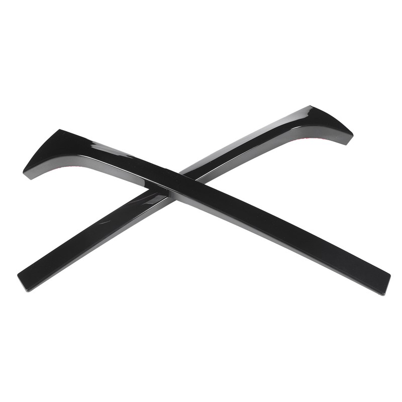 2PCS Rear Window Side Trim Gloss Black ABS Replacement for