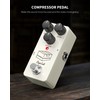 Pogolab Compressor Pedal, Guitar Pedal Compressor, Mini Compressor Pedal for