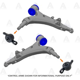 AUTOACER - Front Lower Control Arm Bushings Fitted into the Bracket Kit 2 Pcs Left & Right For LS430 2001 2002 2003 2004 2005 2006 Compatible OEM 48652-50050, 48640-50050, 48655-50011
