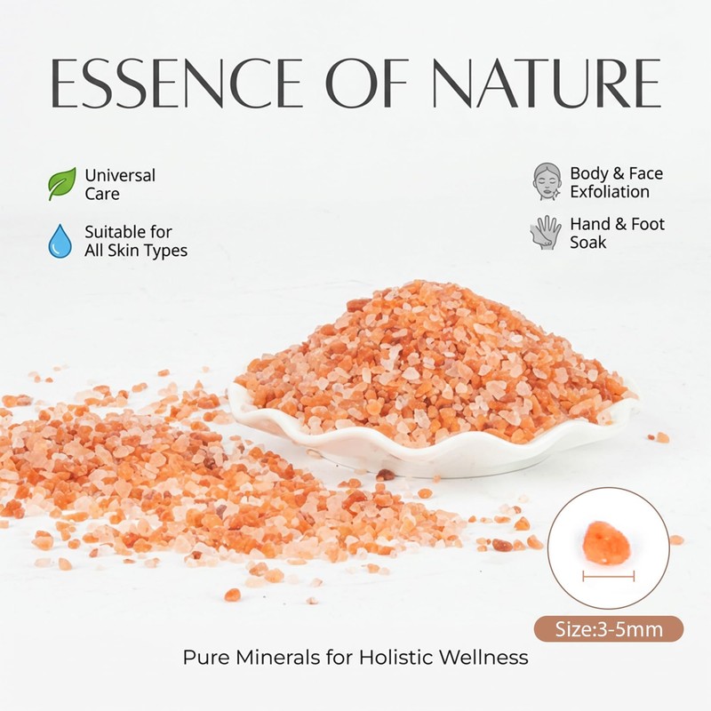 MAQIHAN Pink Himalayan Bath Salt - 10 Oz Himalayan Pink