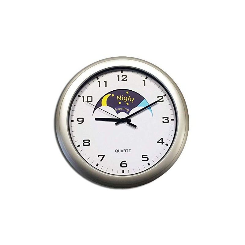 "Ravencourt Living DC300S Day & Night Wall Clock 12", 32