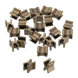 QUARKZMAN Pack of 40 Zip Repair Set, #3 Top Stopper for Closed Zip Sliders, Replacement for Bags, Coats, Jackets, DIY Sewing Replacement, Bronze