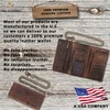 F&L CLASSIC RFID Blocking Mens Tri-fold Long Style Cowhide Leather