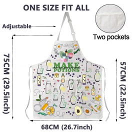 CMNIM Herb Aprons with Pockets Herb Garden Apron Herb Kitchen Apron Herbalist Gifts Herb Lover Gifts Gardening Apron, Herb Aprons, Medium