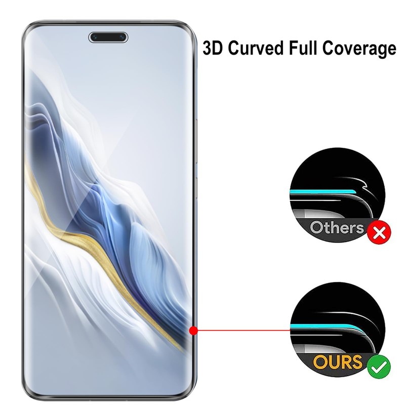 NUCNOK Pack of 2 Screen Protectors for Honor Magic 6