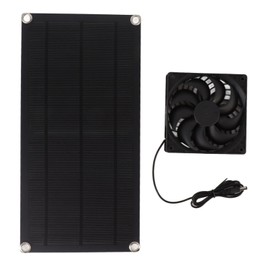 Solar Powered Fan Portable Monocrystalline Silicon 10W IP65 Waterproof Exhaust Fan for RV 18V