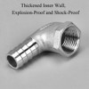 E, 304 Stainless Steel Hose Barb Fitting Elbow, NPT Female