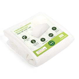 MEOVEN Wedge Pillow Cover for 24x21x8 Leg Elevation Cushion, Knee Pillow Cover, Hypoallergenic Replacement Pillowcase with Zipper & Pockets