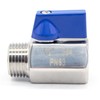 QiiMii SS304 New 1/2" Stainless Mini Ball Valve BSPT Famale