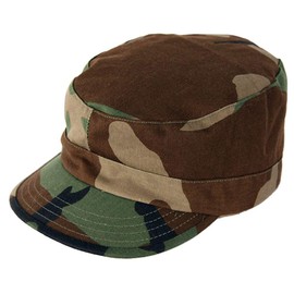 Combat Patrol Cap in Woodland Camoflauge - Medium