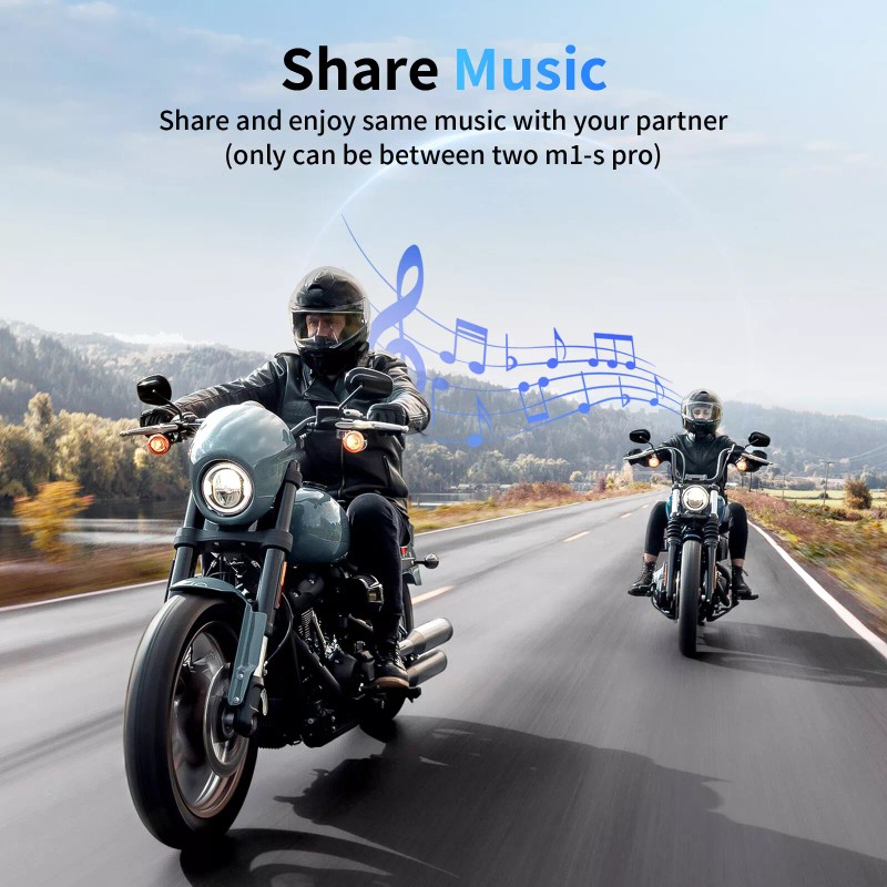 Fodsports M1-S PRO 2000m 10 Riders Motorcycle Helmet Intercom Motorbike