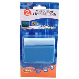 Zeikos ZE-FC2 2 Piece Micro Fiber Cloth, Blue