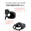 Elecom VRG-X03RBK VR Goggles & Remote Control, 360 Degree Eye
