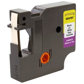 2 Compatible D1 40913 9mm x 7m Black on White Standard Labelling Tapes for DYMO LabelManager 100 150 160 210D 220P 280 360D 420P 450 500TS PnP MobileLabeler LabelPoint LabelWriter 450 Duo