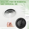 Therwen 2 Pack Fits 8 Inch Round Duct, Steel Air
