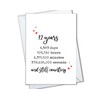 12th Anniversary Card for Wife Husband, 12 Years Together and