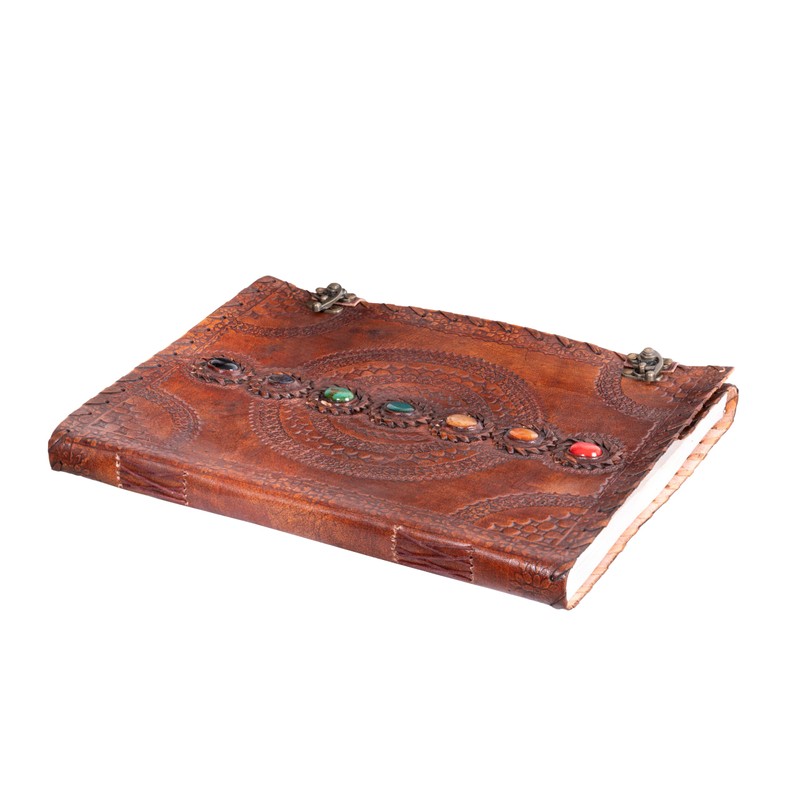 Hell Blues Leather Unlined Bound Journal 13 x 10 inches