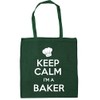 Hippowarehouse Keep Calm I'm a Baker Tote Shopping Gym Beach