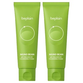 [Vegan Beauty] Be Plain Mung Bean Mildly Acidic Cleansing Foam, 80ml, 2 Pieces / [비건뷰티] 비플레인 녹두 약산성 클렌징폼, 80ml, 2개