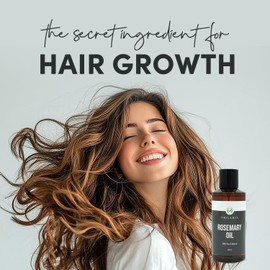 ORGARIX 100% Pure Rosemary Oil for Hair Growth - 200ml - Boost Hair Growth, Ideal for Strengthening Hair and Reducing Hair Loss - Perfect for Curly Hair, with a Refreshing Smell