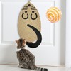 AzulLanse Cat Scratching Mat, Natural Sisal Squirrel Shape Cat Scratching