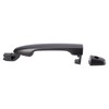 TRQ Front Left Exterior Door Handle Black Drivers Side Compatible
