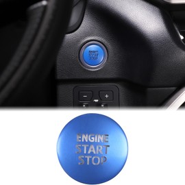 Aunginsy Engine Start Stop Push Button Switch Sticker Cover Compatible with Toyota Tundra 2022-2025 Aluminum Alloy Key Ignition Starter Switch Knob Decorative Ring Trim Sticker Interior Accessories