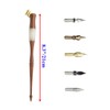 Meprotal Wood Calligraphy Oblique Dip Pen Holder Set, Removable Nib