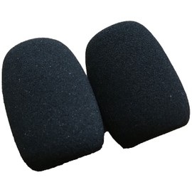 GONKISS マイク風防 ウインドスクリーン 口径34mm ダイナミックマイク 2個 黒