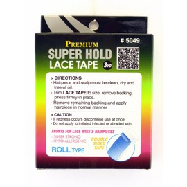 QFITT DOUBLE SIDED LACE TAPE FOR WIGS, TOUPEES & HAIRPIECES - 1 ROLL (05049)