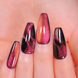 LYXSYXL 9D Cat Eye Gel Nail Polish Magnetic Cat Eye Gel Nail Polish Magnetic Gel Nail Polish with Chameleon Magic Effect 7ml with 1 Magnet (9D-001)