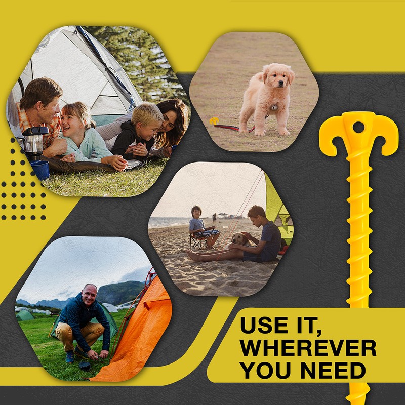 Fstop Labs Large 10 inch Outdoor Tent Stakes Ultimate Ground