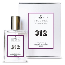 BIOCURA BC Perfume 312 Inspired by Tresorit Midnight Rose For Women Replica Fragrance Dupes Eau de Parfum Spray Bottle 1.7 Fl Oz/50ml-X1