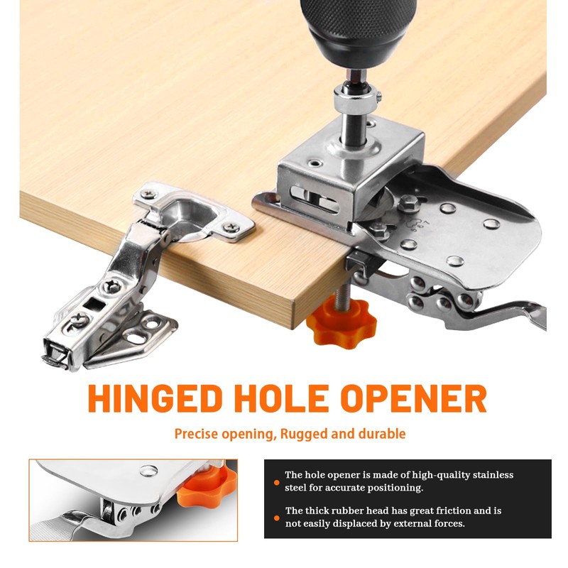 S Charnier Drilling Template Concealed Hinge Jig Alloy Cup Style