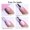 Misty Pink Solid Nail Gel, 10ML Self-Leveling Soak Off UV