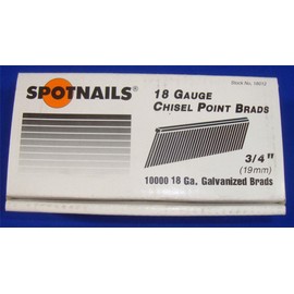 SpotNails #18012 3/4`` Chisel Point Brads 18 Gauge Galvanized ;supply_by_skating2fast