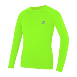 Roadbox Boys Youth Compression Shirts - Long Sleeve Athletic Undershirt Quick Dry Baselayer for Baseball Soccer Football