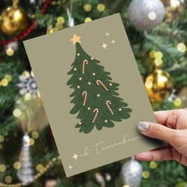 BIROYAL 36 Recycled Christmas Cards with Envelopes - Stylish Traditional