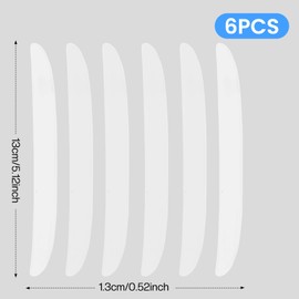 6Psc Car Door Edge Protector Guards Strips, Clear Scratches Dings Protectors for Car Doors-Transparent