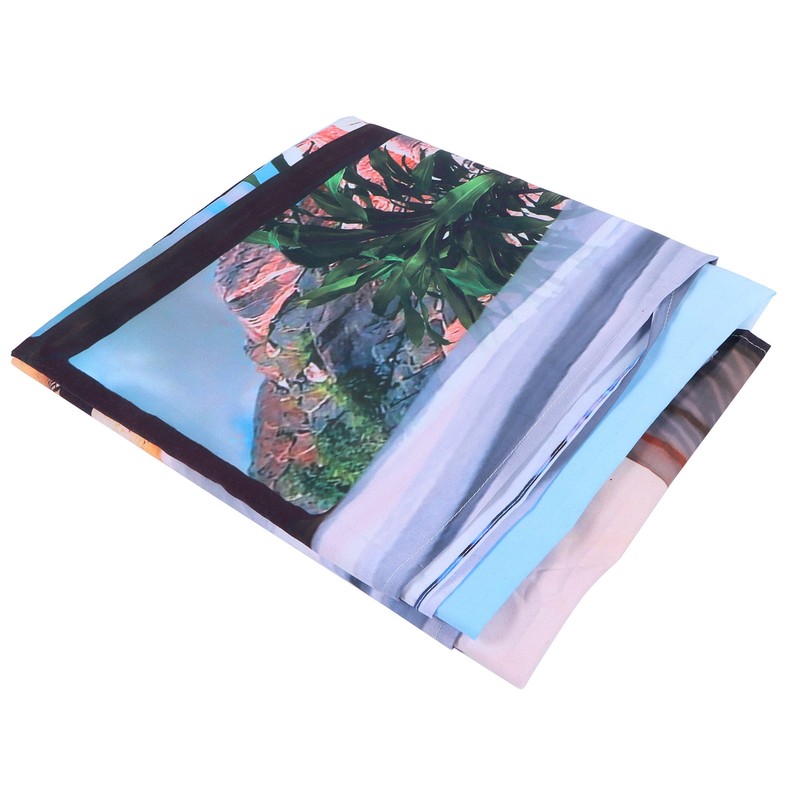 Window Beach Landscape Pattern Tapestry Wall Hanging for Living Room