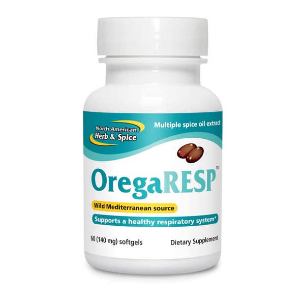 North American Herb & Spice OregaResp P73-60 Softgels - Supports Immune & Respiratory Health - Multiple Spice Oil Complex with Oreganol P73 Oregano Oil - Non-GMO - 30 Servings